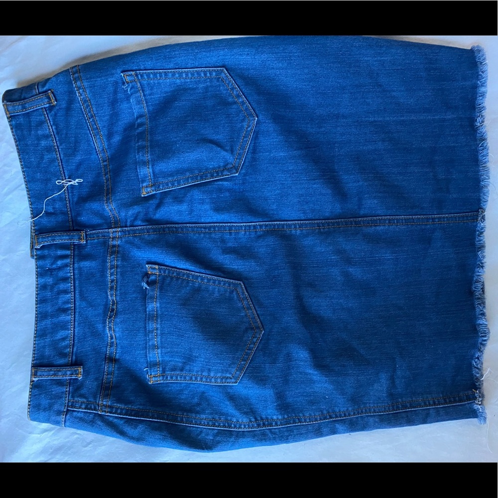 Button down Jean skirt